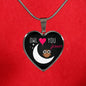 Owl Love You Forever Heart Pendant Necklace