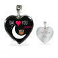 Owl Love You Forever Heart Pendant Necklace
