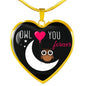 Owl Love You Forever Heart Pendant Necklace