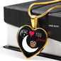 Owl Love You Forever Heart Pendant Necklace
