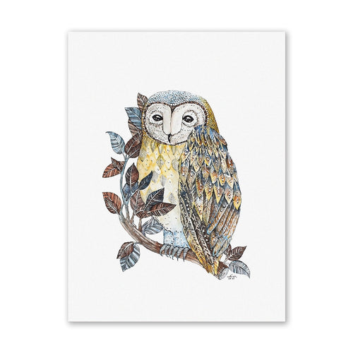 Owl Unframed Art Wall Canvas Print