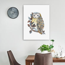 Load image into Gallery viewer, Owl Unframed Art Wall Canvas Print