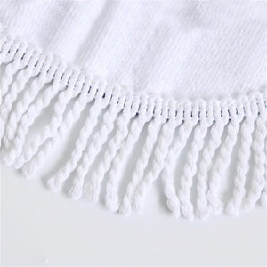 Owl's Dream Round Tapestry Blanket