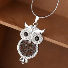 Load image into Gallery viewer, Truth Owl Tree Of Life Snake Chain Necklace