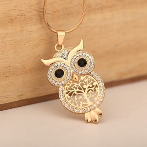 Truth Owl Tree Of Life Snake Chain Necklace