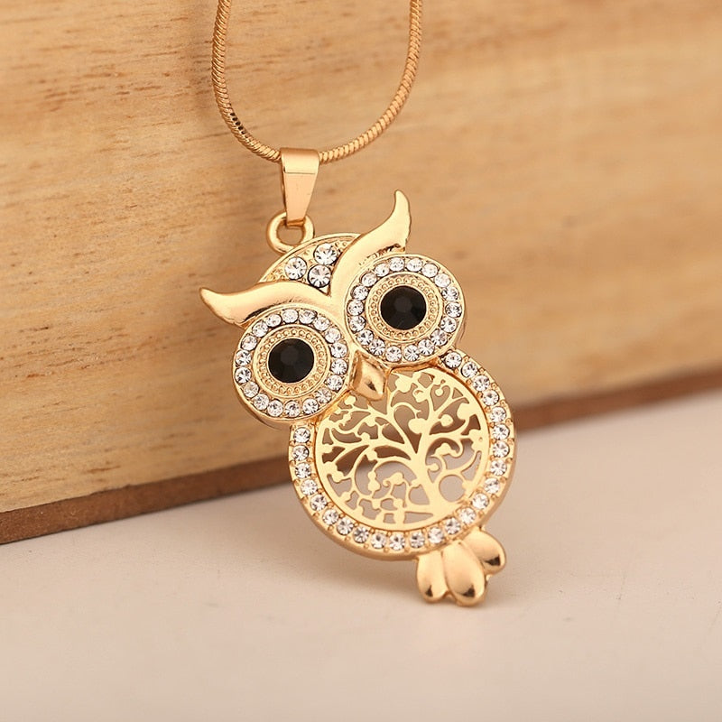 Truth Owl Tree Of Life Snake Chain Necklace