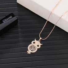 Load image into Gallery viewer, Truth Owl Tree Of Life Snake Chain Necklace