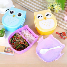 Load image into Gallery viewer, Cutesy Owl School Lunch Box