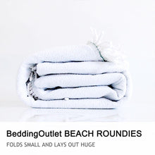 Load image into Gallery viewer, Summer Round Beach Towel Microfiber Bath Towel Large for Adults Owl Dreamcatcher Tassel Blanket Beach Cover Up