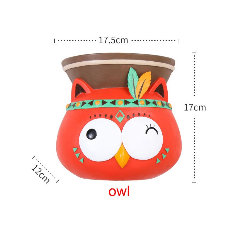 Cheyenne The Indian Owl Planter