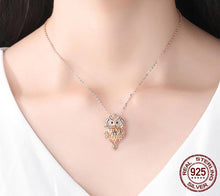 Load image into Gallery viewer, Owls Way Heart Pendant Necklaces in 925 Sterling Silver