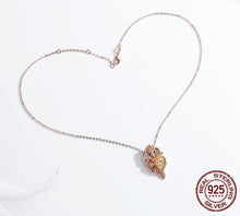 Load image into Gallery viewer, Owls Way Heart Pendant Necklaces in 925 Sterling Silver