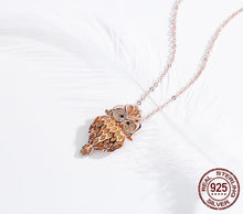 Load image into Gallery viewer, Owls Way Heart Pendant Necklaces in 925 Sterling Silver