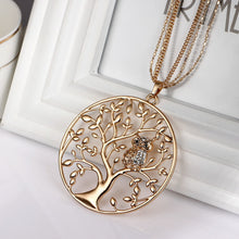 Load image into Gallery viewer, Insight Owl Tree Of Life Pendant Necklace