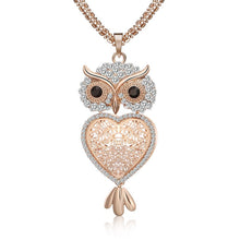 Load image into Gallery viewer, Owl my Heart Pendant Necklace