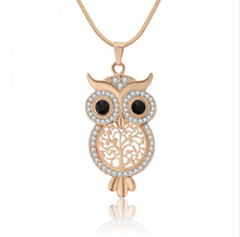 Load image into Gallery viewer, Truth Owl Tree Of Life Snake Chain Necklace