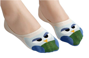 Cutesy Owl No Show Socks (1 pair)