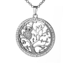 Load image into Gallery viewer, Mystical Owl Tree Of Life Necklace 50% off plus FREE shipping!