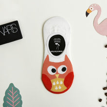 Load image into Gallery viewer, Cutesy Owl No Show Socks (1 pair)
