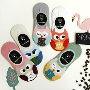 Cutesy Owl No Show Socks (1 pair)