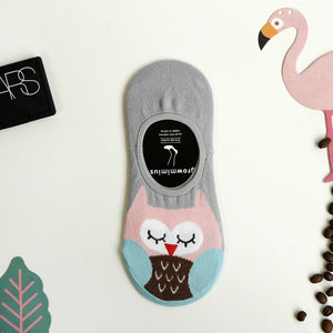 Cutesy Owl No Show Socks (1 pair)