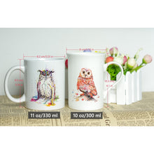 Load image into Gallery viewer, Mug Me Owl Watercolor